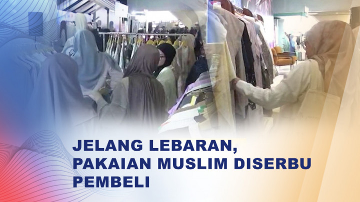 Jelang Idulfitri, Pusat Busana Muslim di Bandung Dipadati Pengunjung