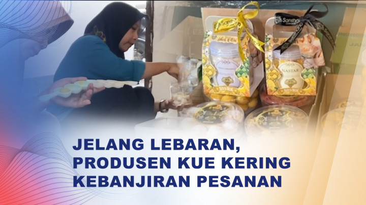 Lebaran Sebentar Lagi, Produsen Kue Kering di Tuban Banjir Pesanan
