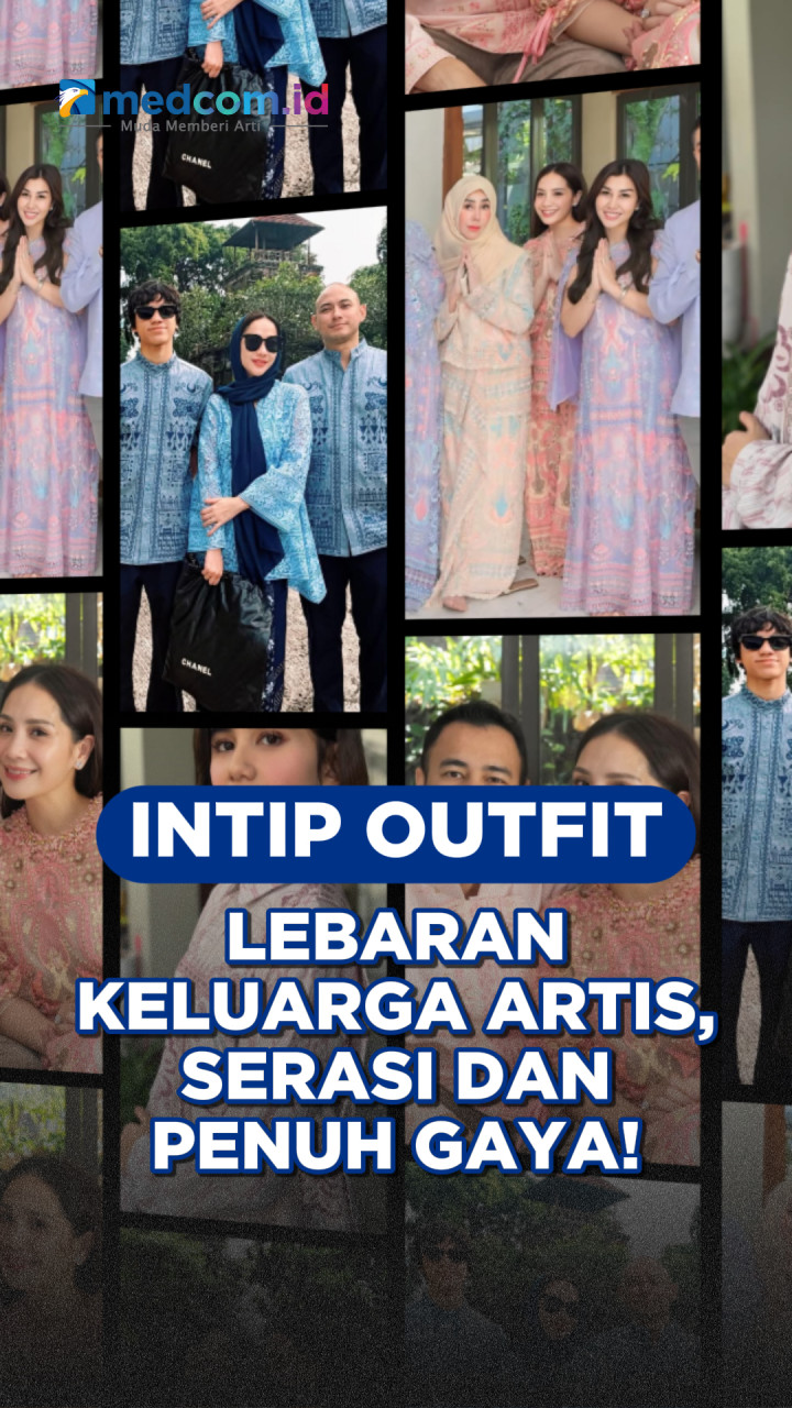 Intip Outfit Lebaran Keluarga Artis, Serasi dan Penuh Gaya!