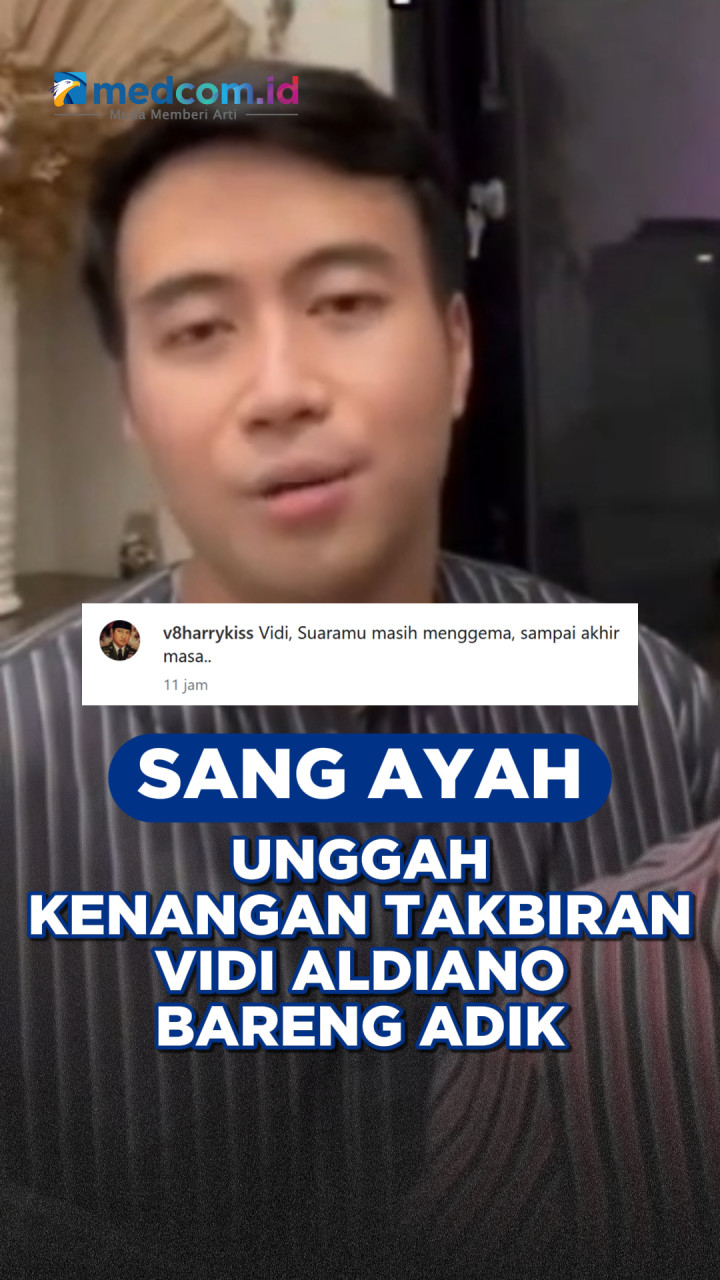Sang Ayah Unggah Momen Takbiran Vidi Aldiano Bareng Adik, Bikin Tersentuh!
