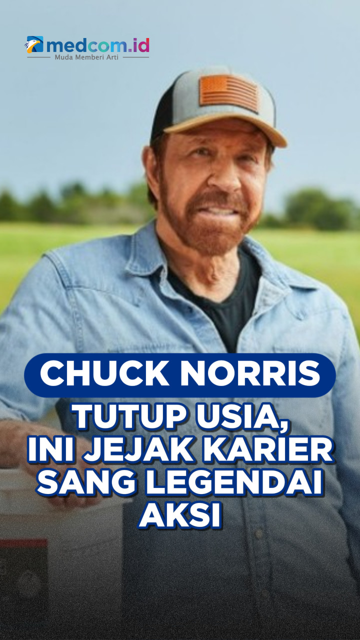 Chuck Norris Tutup Usia, Ini Jejak Karier Sang Legenda Aksi