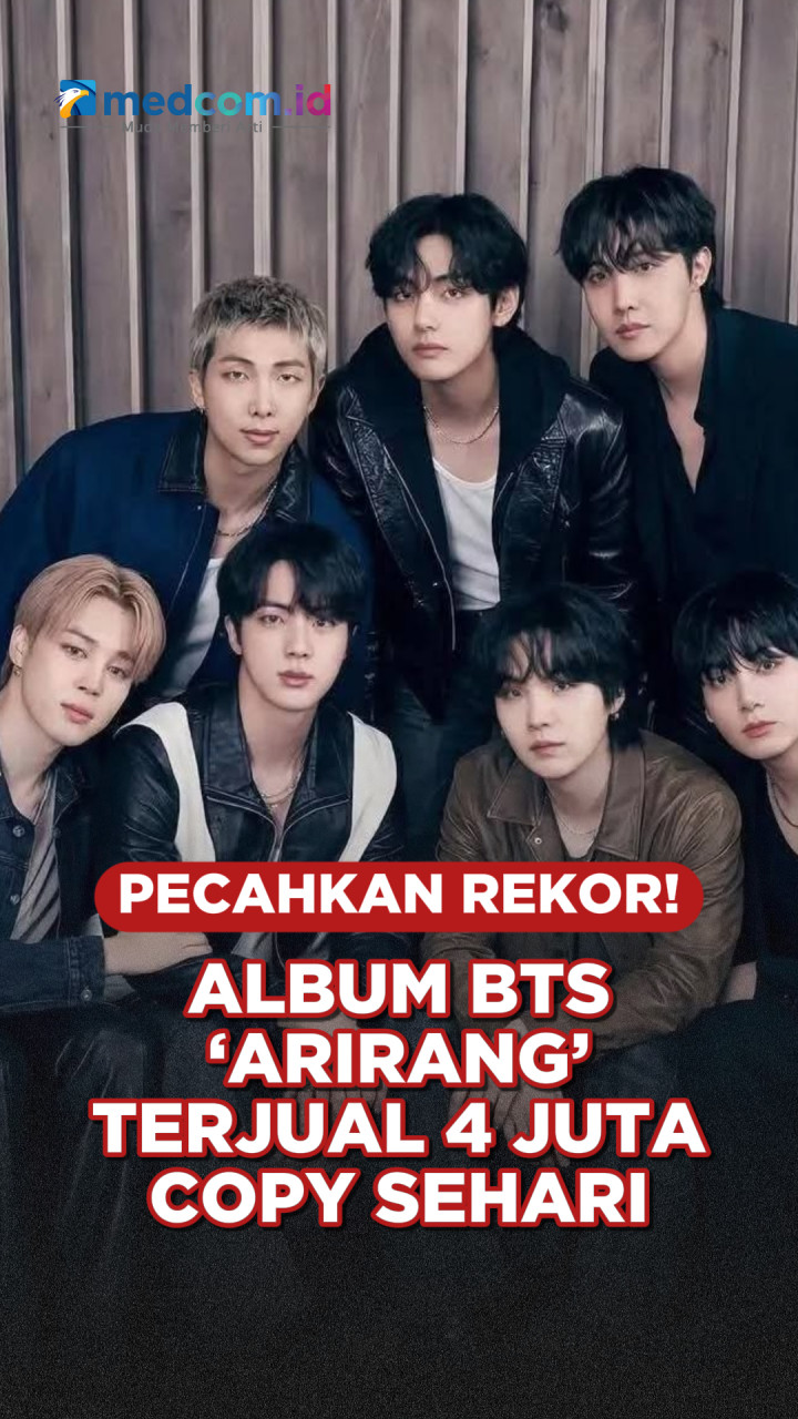 Pecahkan Rekor! Album BTS ‘ARIRANG’ Terjual 4 Juta Copy Sehari