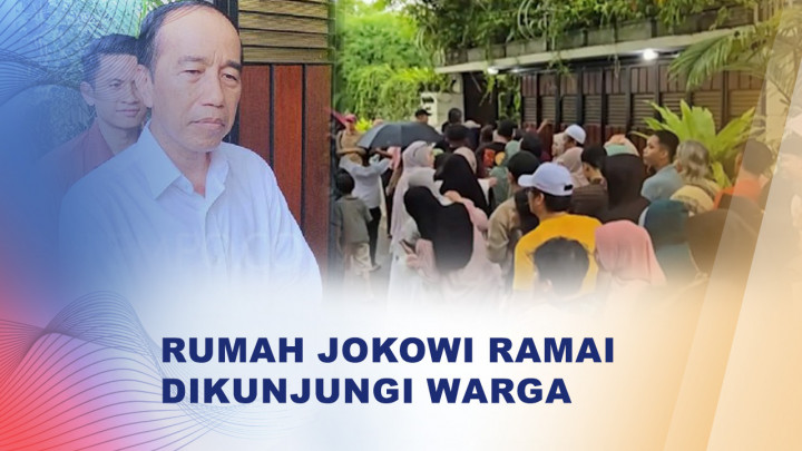 Momen Lebaran, Rumah Jokowi Ramai Dikunjungi Warga