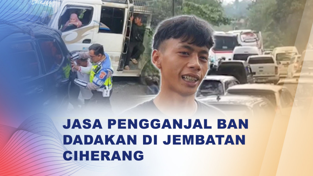 Berkah Mudik, Jasa Pengganjal Ban Dadakan Raup Cuan