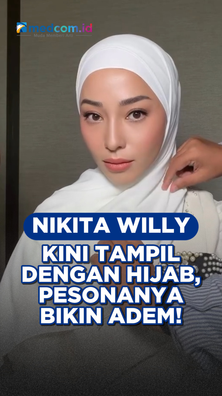 Nikita Willy Tampil dengan Hijab, Pesonanya Bikin Adem!