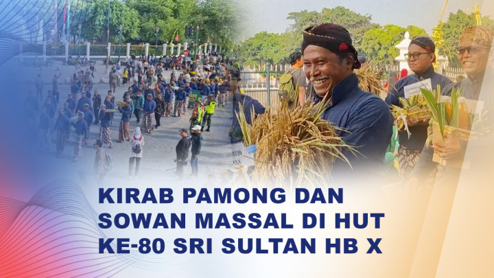 Meriah! Kirab Pamong Warnai HUT ke-80 Sri Sultan HB X