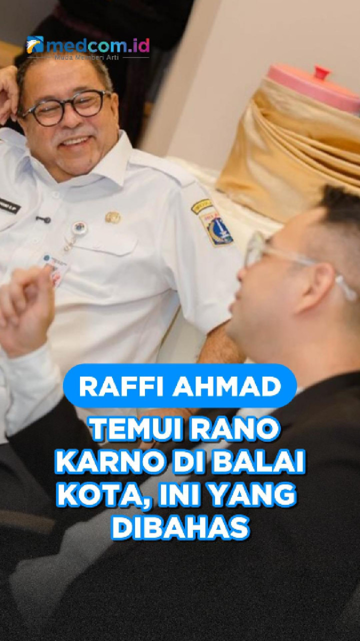 Raffi Ahmad Temui Rano Karno di Balai Kota, Ini yang Dibahas