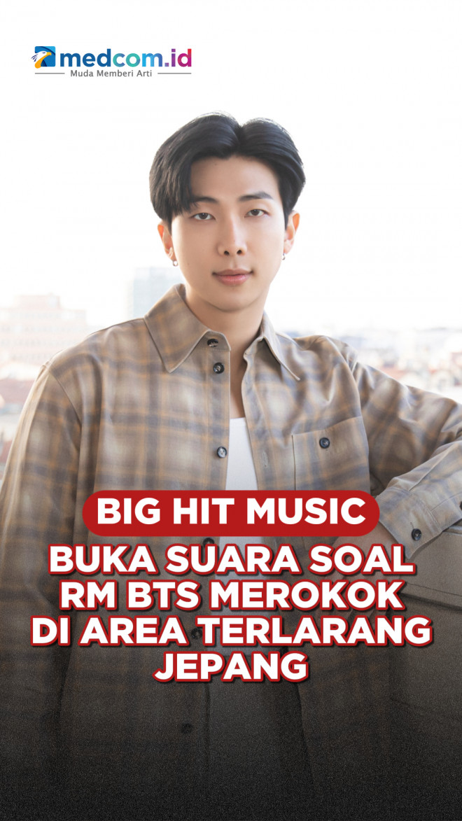 Big Hit Music Buka Suara Soal RM BTS Merokok di Area Terlarang Jepang