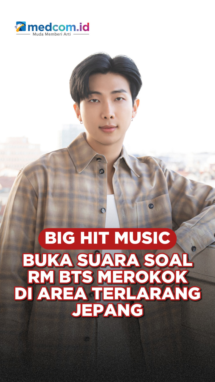 Big Hit Music Buka Suara Soal RM BTS Merokok di Area Terlarang Jepang