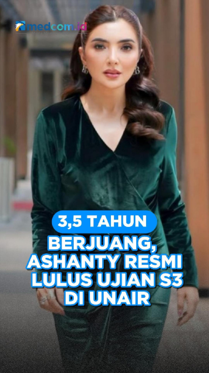 3,5 Tahun Berjuang, Ashanty Resmi Lulus Ujian S3 di UNAIR