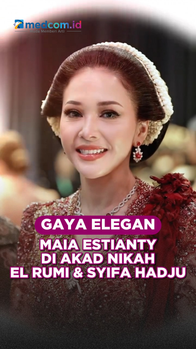 Gaya Elegan Maia Estianty di Akad Nikah El Rumi dan Syifa Hadju