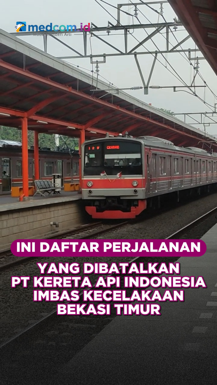 Ini Daftar Perjalanan yang Dibatalkan PT Kereta Api Indonesia Imbas Insiden Kereta