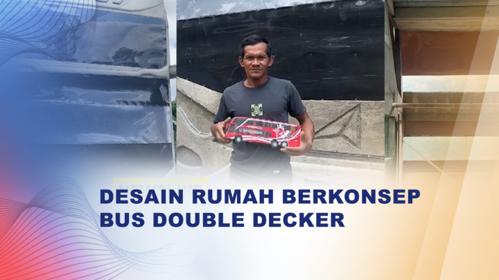 Unik! Desain Rumah Berkonsep Bus Double Decker