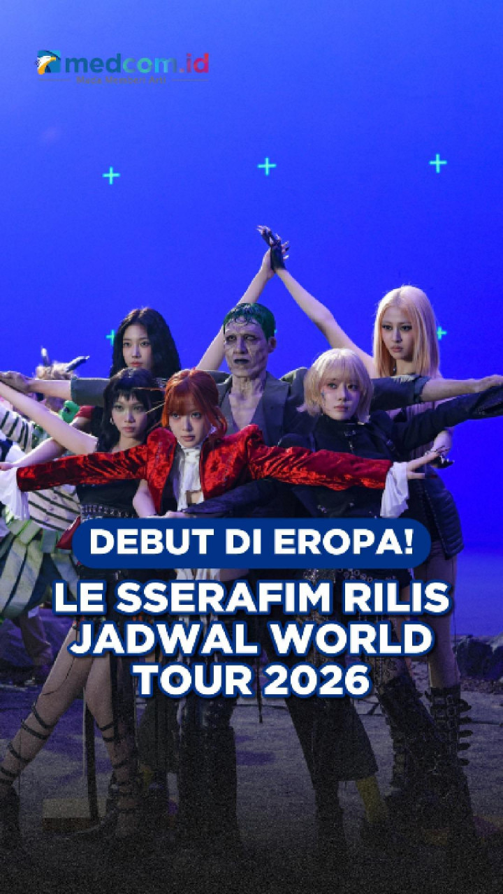 Debut di Eropa! LE SSERAFIM Rilis Jadwal World Tour 2026