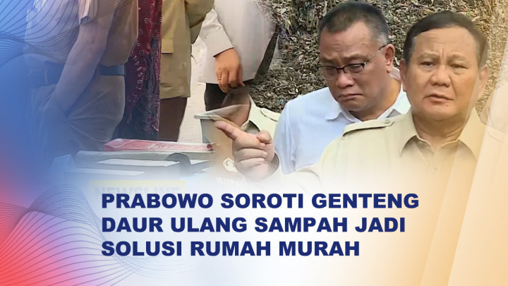 Prabowo Lirik Genteng Daur Ulang Sampah Produksi TPST Banyumas