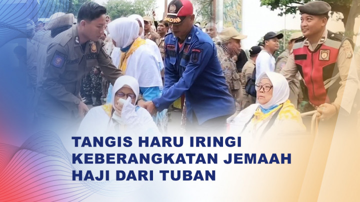 Tangis Haru Iringi Keberangkatan 376 Jemaah Haji Tuban ke Tanah Suci