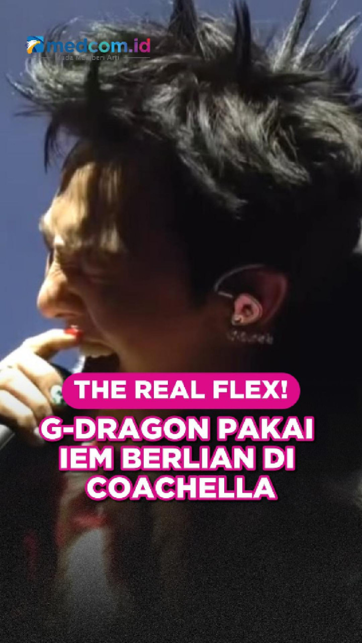 The Real Flex! G-Dragon Pakai IEM Berlian di Coachella