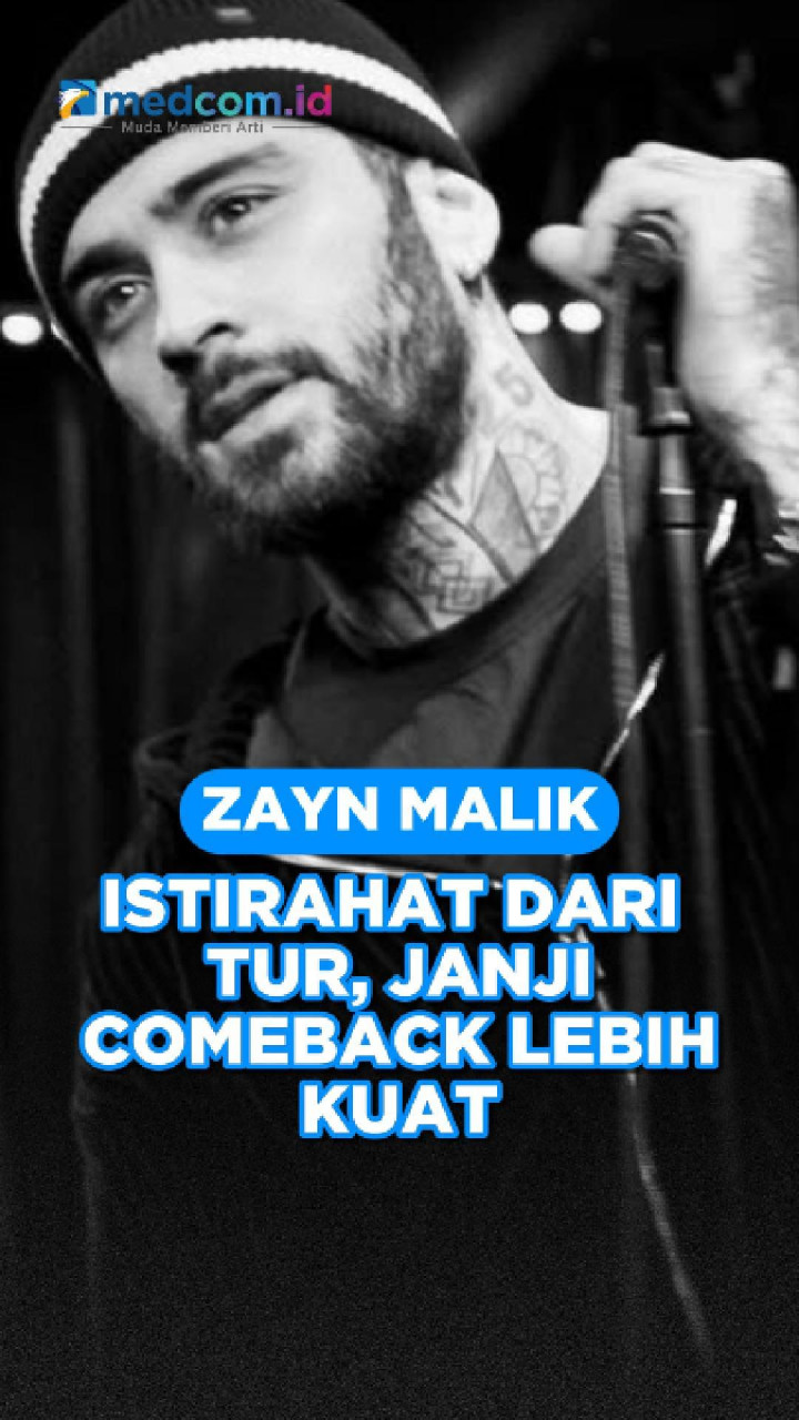 Zayn Malik Istirahat dari Tur, Janji Comeback Lebih Kuat