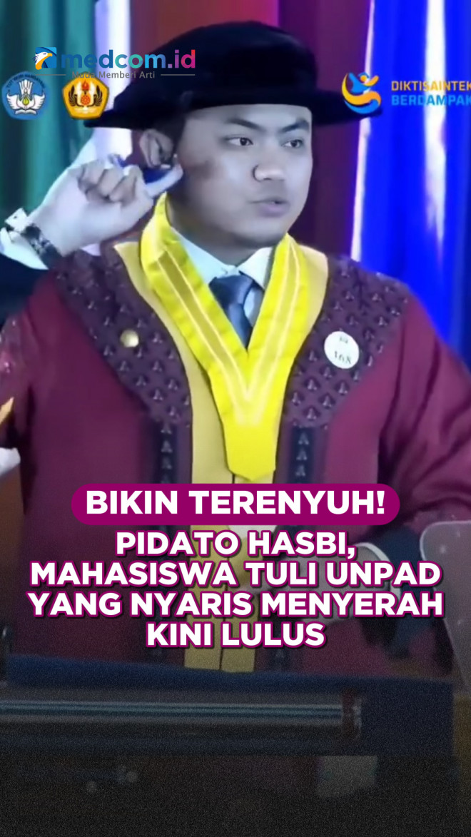 Bikin Terenyuh! Pidato Hasbi, Mahasiswa Tuli UNPAD yang Nyaris Menyerah Kini Lulus