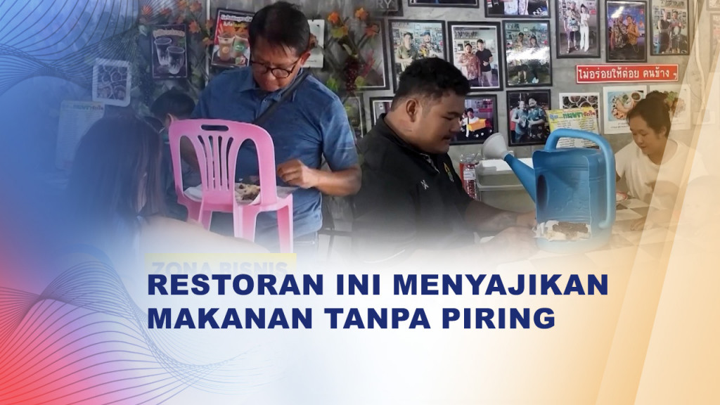 Viral di Thailand, Restoran Ini Sajikan Makanan Tanpa Piring