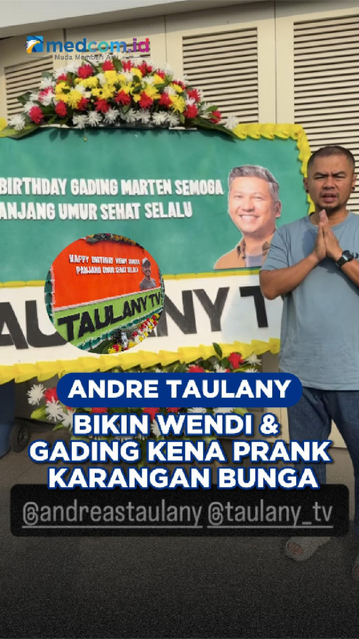 Andre Taulany Bikin Wendi & Gading Kena Prank Karangan Bunga