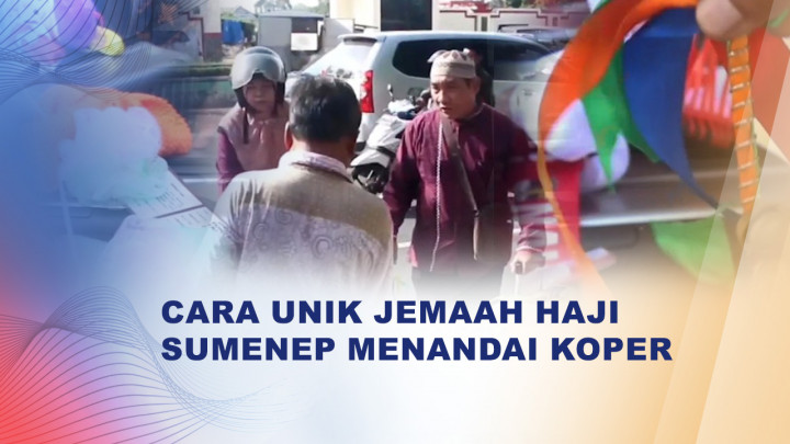 Jemaah Haji Sumenep Pasang Penanda Nyentrik di Koper