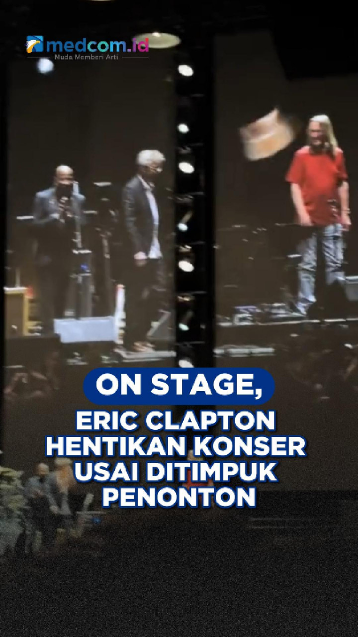 On Stage, Eric Clapton Hentikan Konser Usai Ditimpuk Penonton