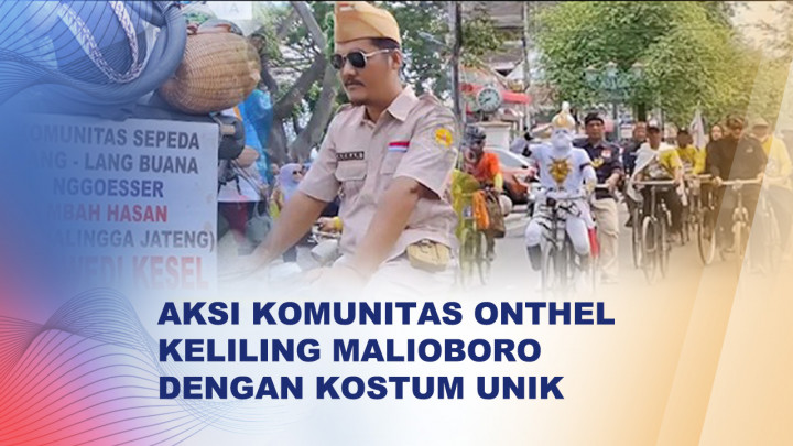 Unik dan Penuh Nostalgia, Ratusan Onthel Klasik Pawai di Jantung Kota Yogyakarta