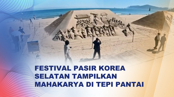 Viral! Patung Pasir Raksasa di Korea Selatan