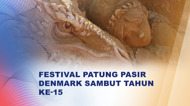 Karya Patung Pasir Bertema Abad Pertengahan Ramaikan Festival di Denmark