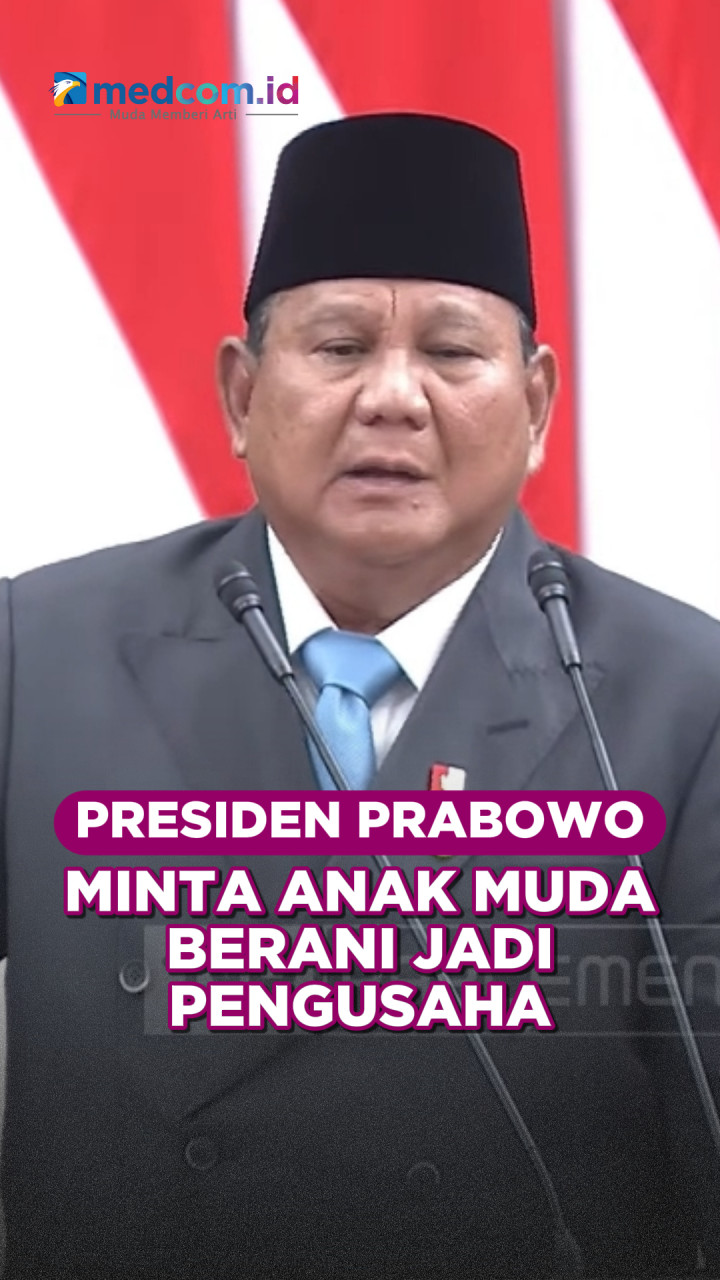 Presiden Prabowo Dorong Anak Muda Indonesia Jadi Pengusaha