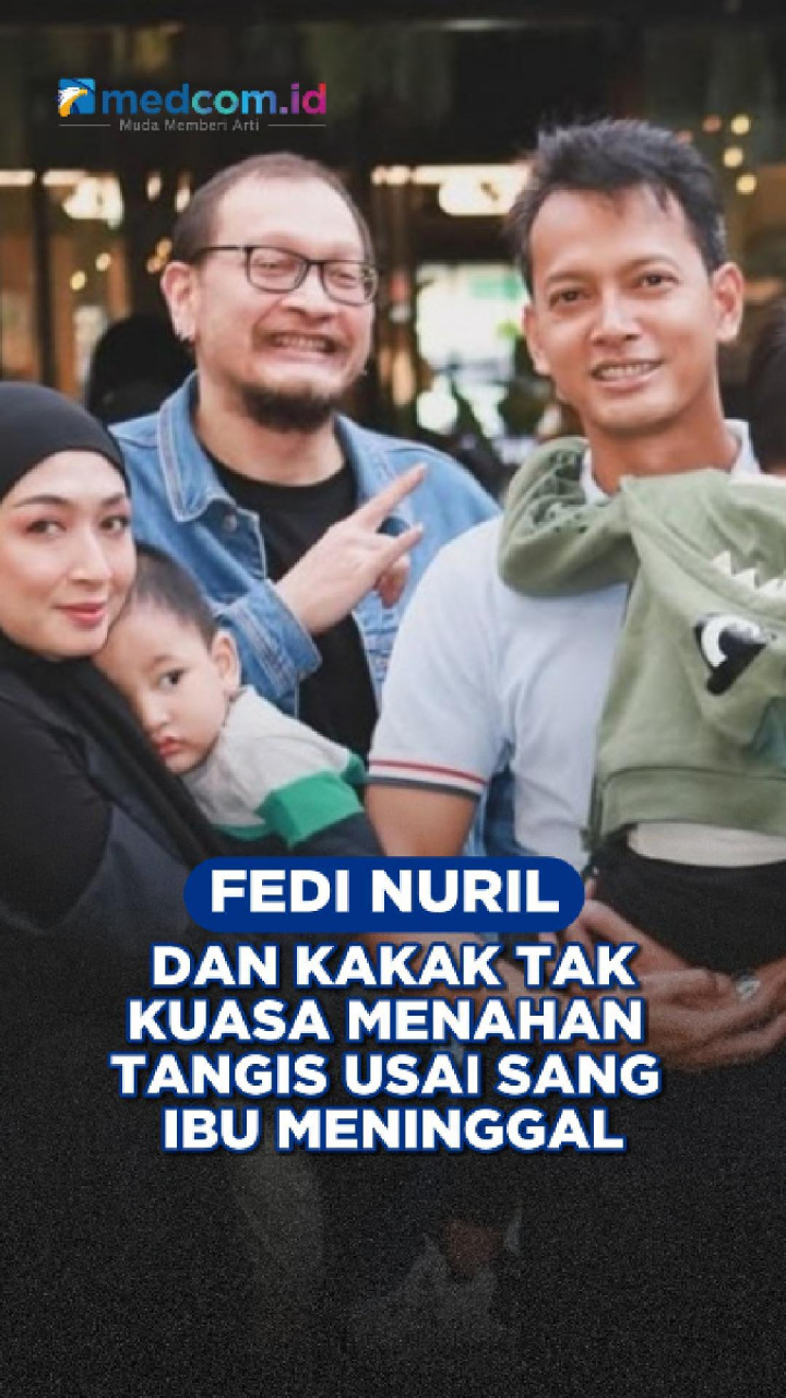 Fedi Nuril dan Kakak Tak Kuasa Menahan Tangis Usai Sang Ibu Meninggal