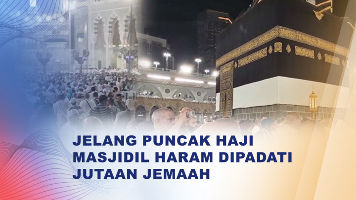 Suasana Masjidil Haram Semakin Padat Menjelang Puncak Ibadah Haji