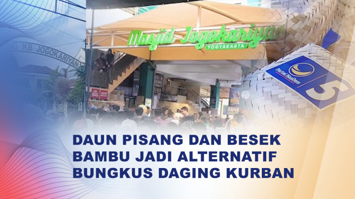 Meriah dan Peduli Lingkungan, Pembagian Daging Kurban Minim Plastik