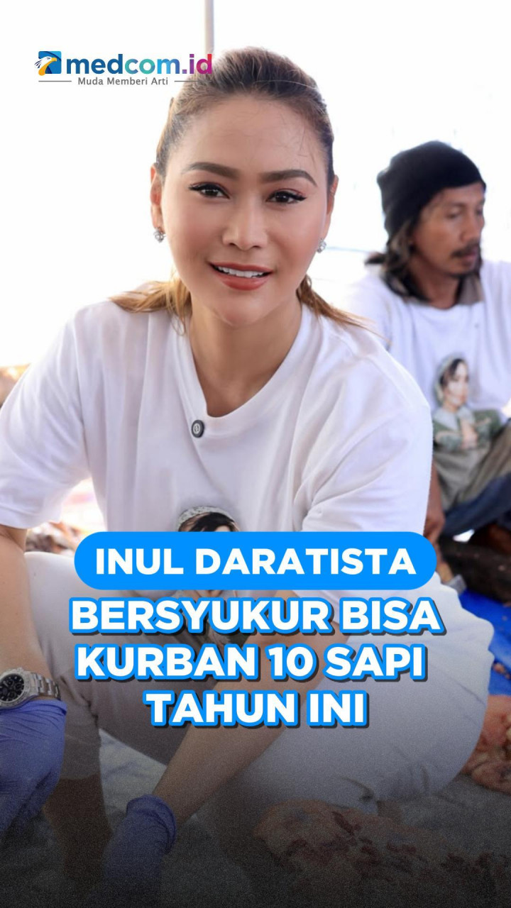 Inul Daratista Bersyukur Bisa Kurban 10 Sapi Tahun Ini