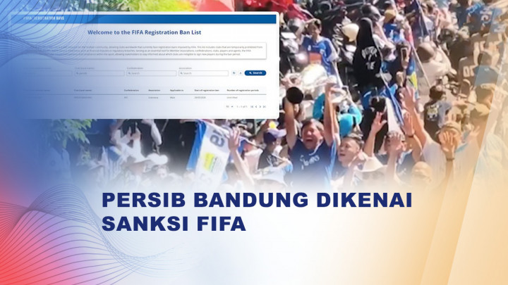 Persib Bandung Kena Transfer Ban FIFA, Tak Bisa Daftarkan Pemain Baru