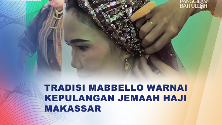 Tradisi Mabello Warnai Kepulangan Jemaah Haji Makassar