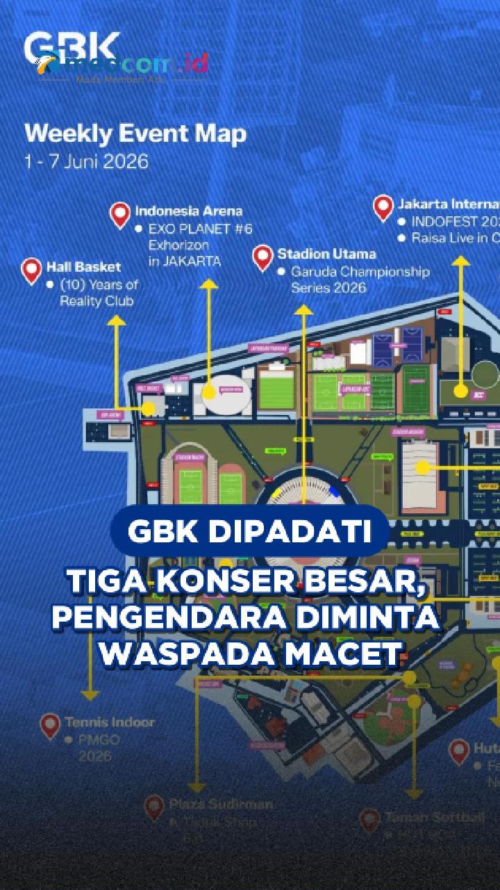 GBK Dipadati Tiga Konser Besar, Pengendara Diminta Waspada Macet