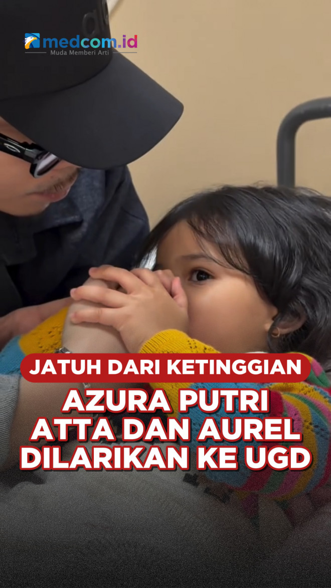 Jatuh dari Ketinggian, Azura Putri Atta-Aurel Dilarikan ke UGD