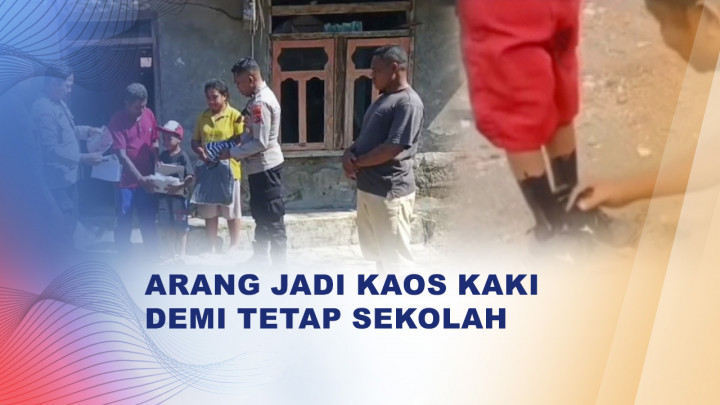 Viral! Ayah Oleskan Arang ke Kaki Anak demi Tetap Semangat Sekolah