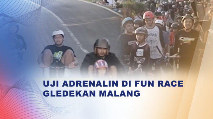 Serunya Fun Race Gledekan, Balapan Kereta Tanpa Mesin di Malang