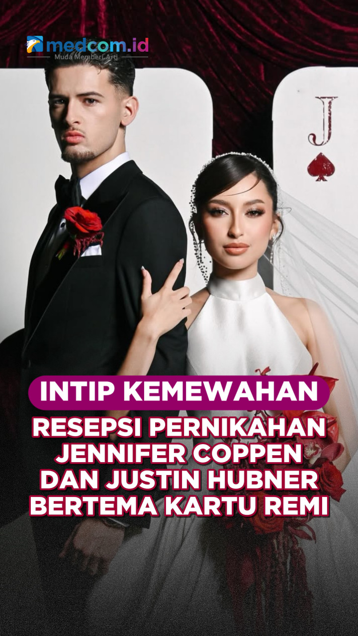 Intip Kemewahan Resepsi Jennifer Coppen dan Justin Hubner Bertema Kartu Remi