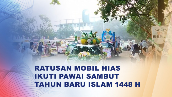 Pawai Mobil Hias Meriahkan Tahun Baru Islam 1448 Hijriah di Cipayung