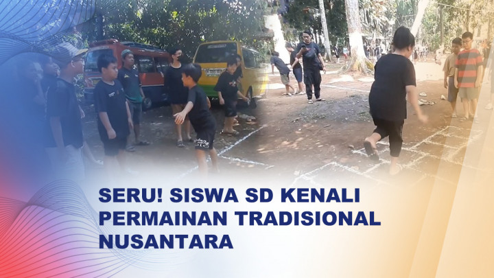 Lupakan Gadget, Siswa Kembali Mainkan Permainan Tradisional
