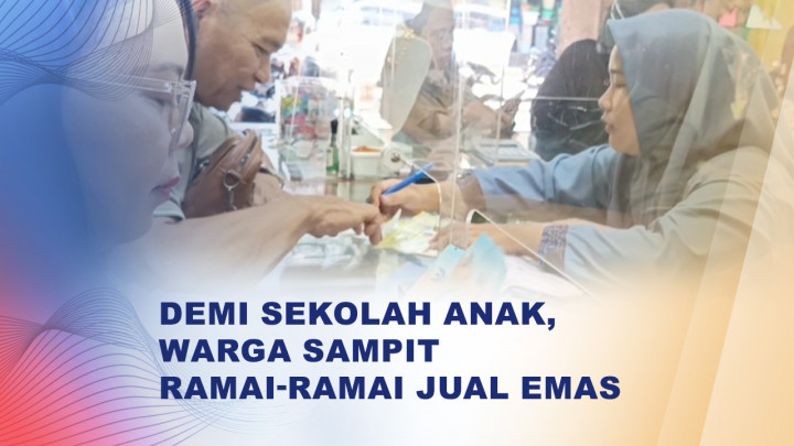 Jelang Masuk Sekolah, Warga Sampit Ramai-Ramai Jual Emas