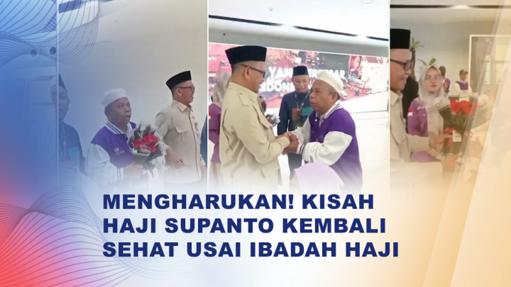 Kisah Haru Haji Supanto, Sebulan Lalu Berkursi Roda Kini Pulang Melangkah Sendiri