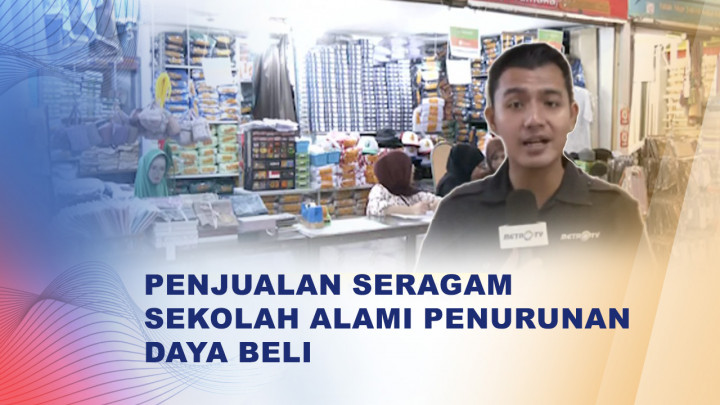 Pedagang Seragam Sekolah di Pasar Mayestik Keluhkan Penjualan Lesu Jelang Tahun Ajaran Baru