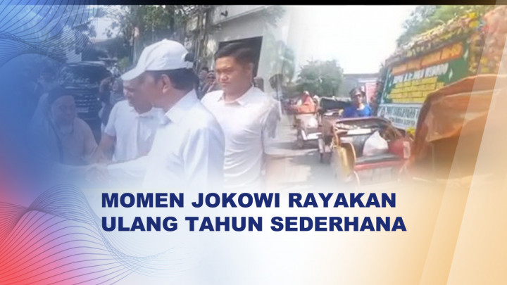 Hangat! Ratusan Tukang Becak Datang Ucapkan Selamat ke Jokowi
