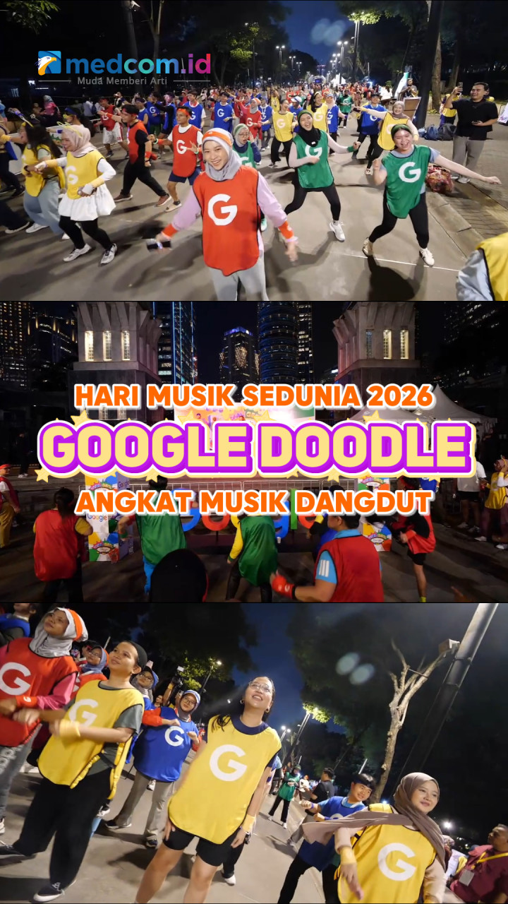 Google Doodle Edisi Hari Musik Sedunia 2026 Angkat Musik Dangdut