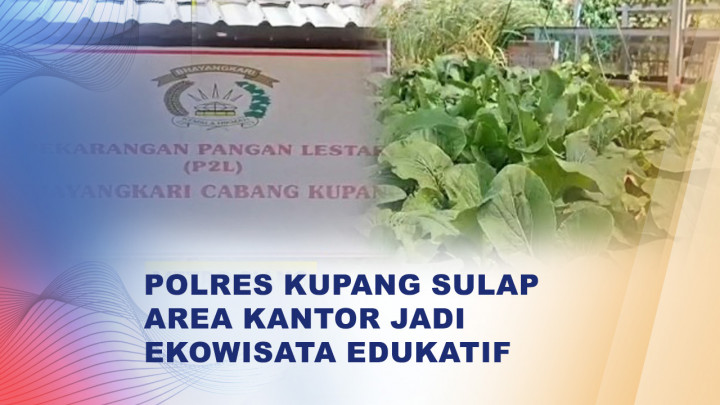 Dari Kantor Polisi Jadi Destinasi Edukasi, Polres Kupang Kembangkan Kawasan Hijau